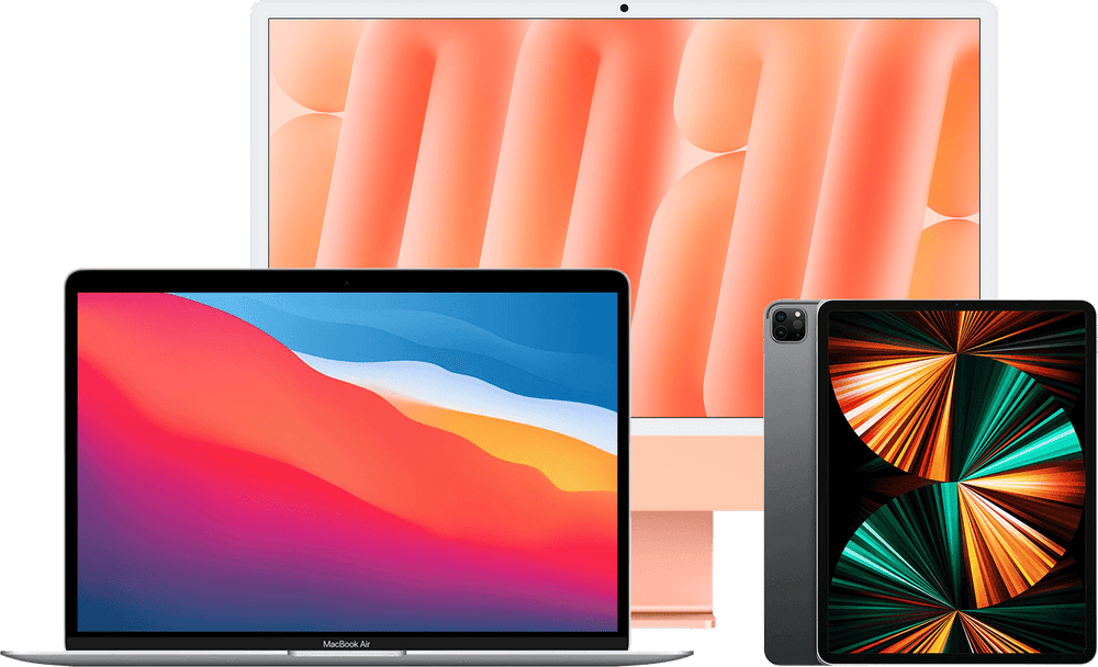 MacBook Air, iMac and iPad Pro for creative work